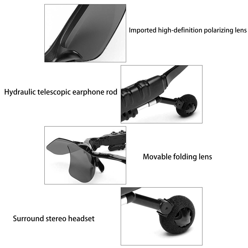 Kính Mát Bluetooth Btg 368 BLE5.0 Kiểu Dáng Thể Thao