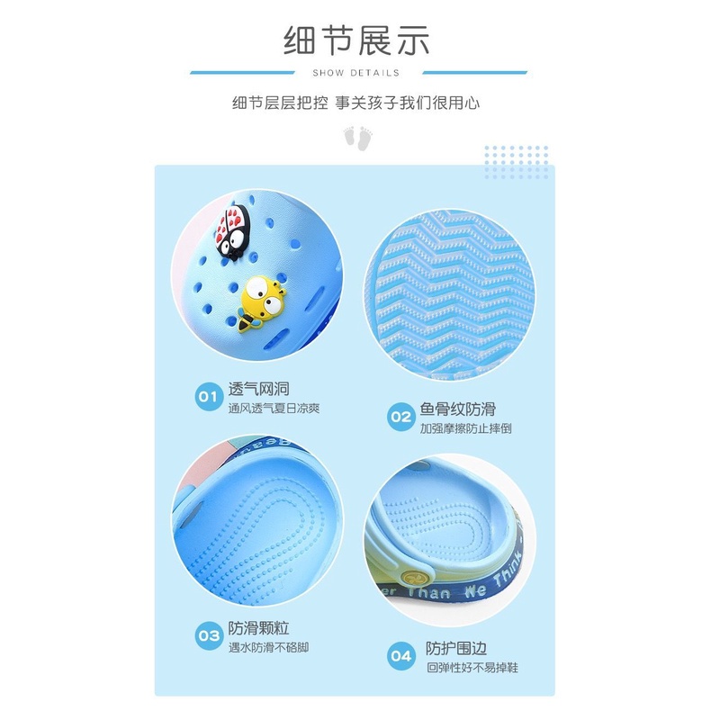 Giày sandal đế mềm chống trượt xinh xắn theo phong cách mùa hè dành cho bé 2021
