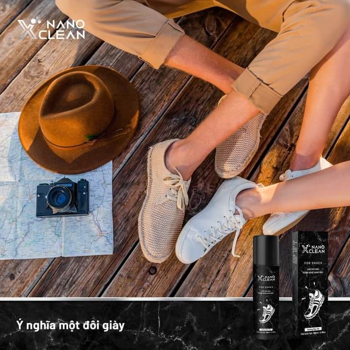 [Combo 3] chai xịt giày diệt khuẩn khử mùi hôi giày, khử mùi hôi chân Nano Xclean For Shoes - Nano Bạc AHT Corp 100ml