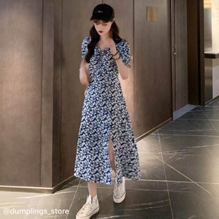 Váy dáng dài xẻ tà