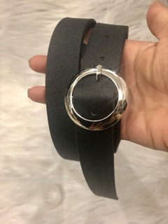 Nịt nữ bản 3cm. Mặt tròn bạc