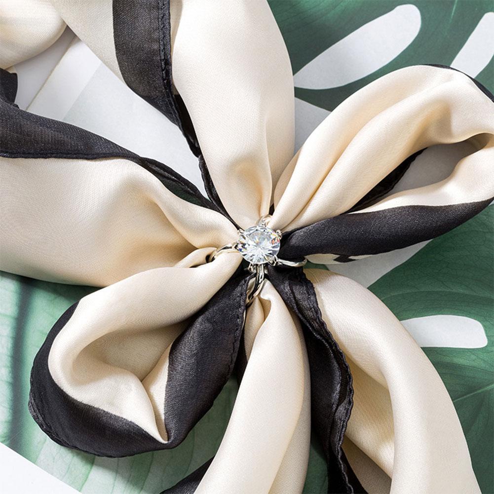 Khóa cài khăn choàng lụa mới tùy chỉnh thanh lịch làm quà tặng đám cưới tiện dụng V0Y6