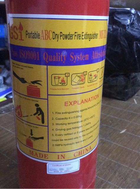 Bình chữa cháy bột MFLZ4 ABC.