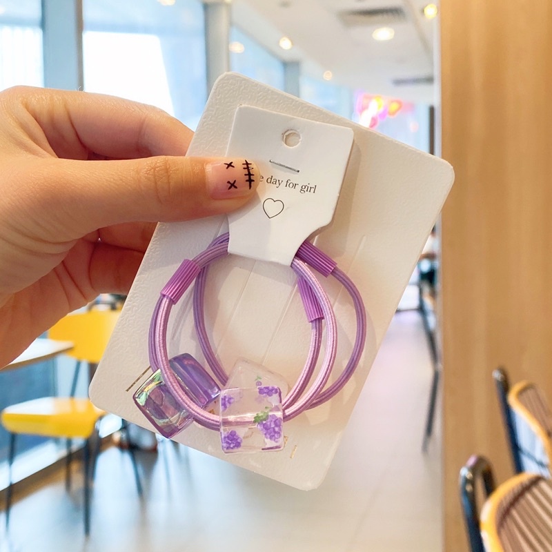 ✨Set 3 chun cột tóc hình viên kẹo ngot ngào