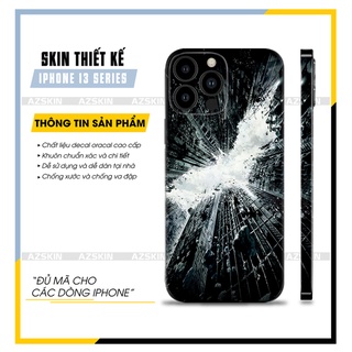 Miếng Dán Skin IPhone 13 Mini/13/13Pro/13 Pro Max Chủ Đề MARVEL |SK_IPDA64| Khuôn Chuẩn, Dễ Dán Tại Nhà - Full Lưng Viền