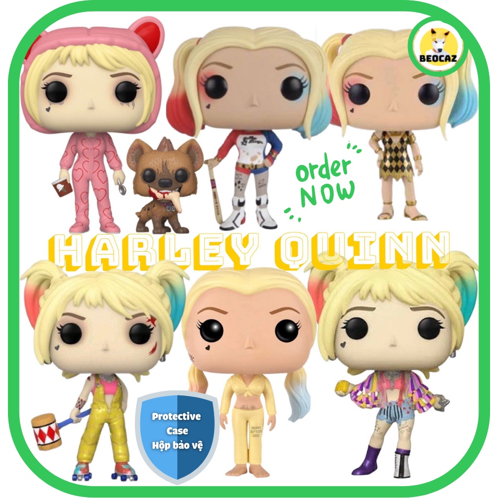 [Ship Hỏa Tốc] [Tặng Hộp Bảo Vệ] [Chính hãng] Tổng hợp mô hình Funko Pop mỹ nữ Harley Quinn phim The Suicide Squad