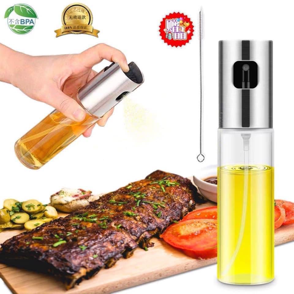 Phụ kiện nồi chiên bình sịt dầu 100ml / chổi quét dầu / giấy nến