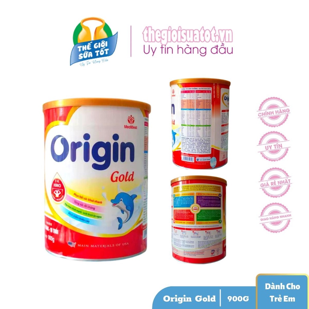Sữa Origin Gold Baby Gastro 900G - Phát Triển Chiều Cao Cân Nặng Trí Não Tiêu Hóa Khỏe Mạnh thegioisuatot