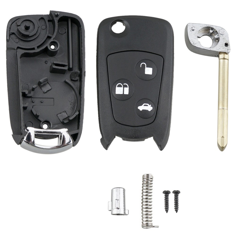 Vỏ chìa khóa 3 nút bấm cho ford mondeo / fiesta / focus / k / transit 2002-2012