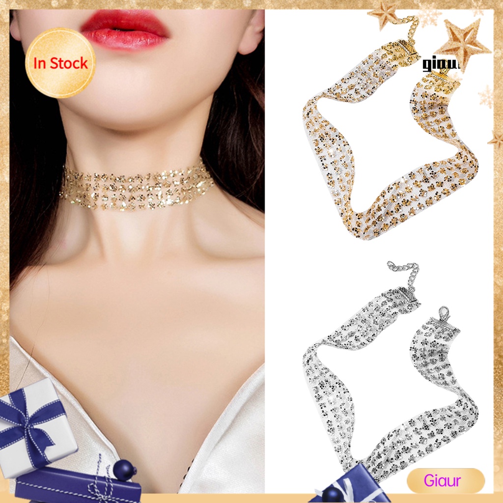 Vòng cổ choker lấp lánh thời trang cho nữ