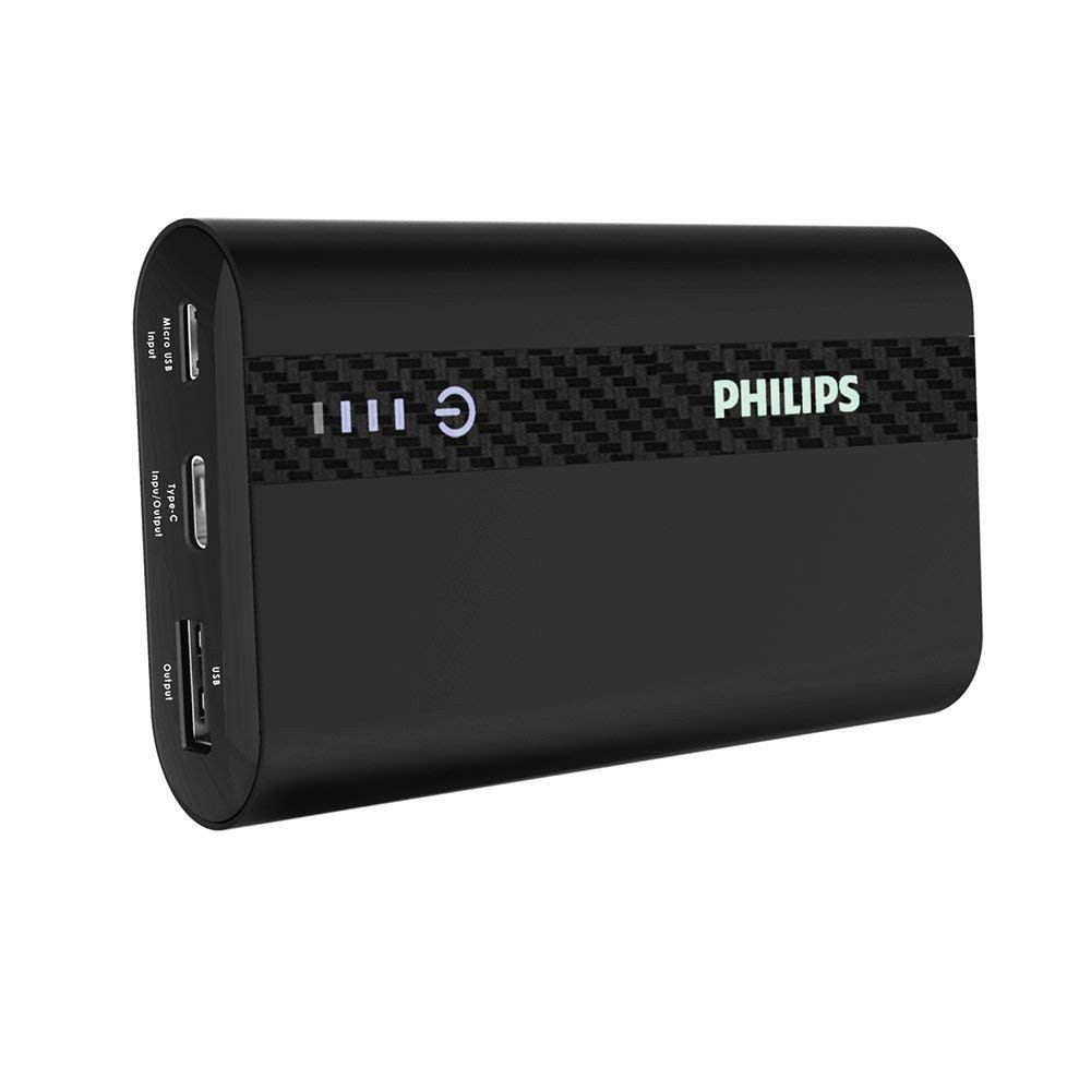 Pin sạc dự phòng Philips DLP2101QBK 10000mAh tích hợp cổng USB-C