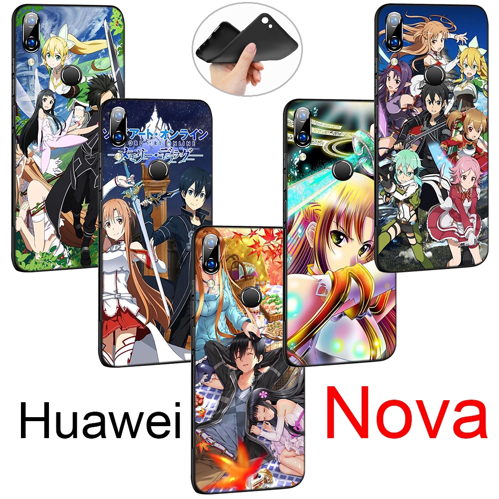 Ốp điện thoại silicon họa tiết Sword Art Online YX172 cho HUAWEI NOVA LITE 3 3I 4 4E 5 5I 5T SMART PRO