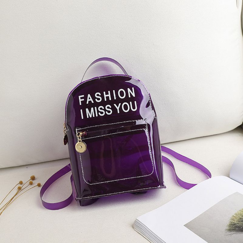 Balo Nhựa PVC Trong Suốt Thời Trang Cho Tuổi Teen