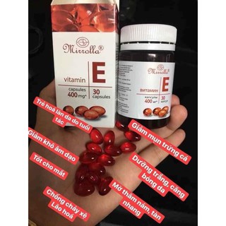 Vitamin e  400mg hãng Mirrolla - 30 viên