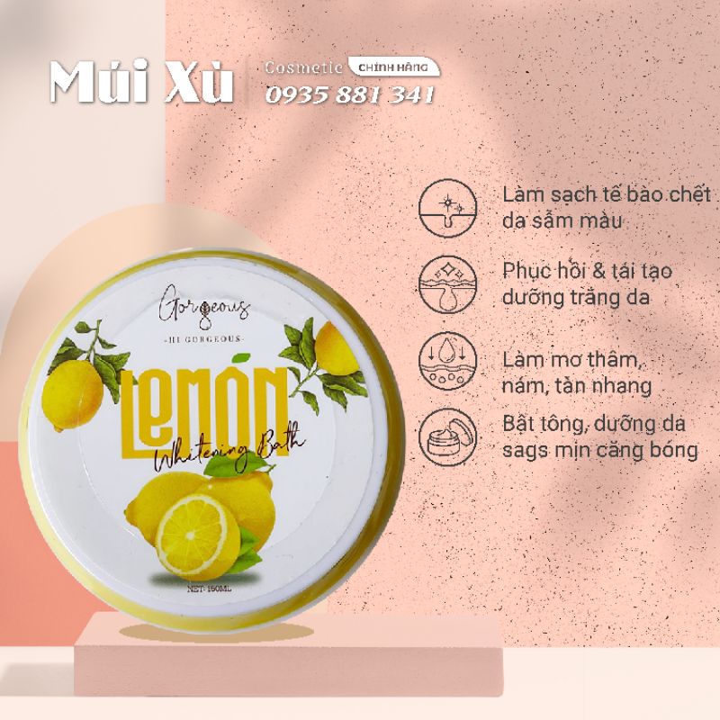 Kem body chanh Trắng Da Chống Nắng Múi xù Chính Hãng
