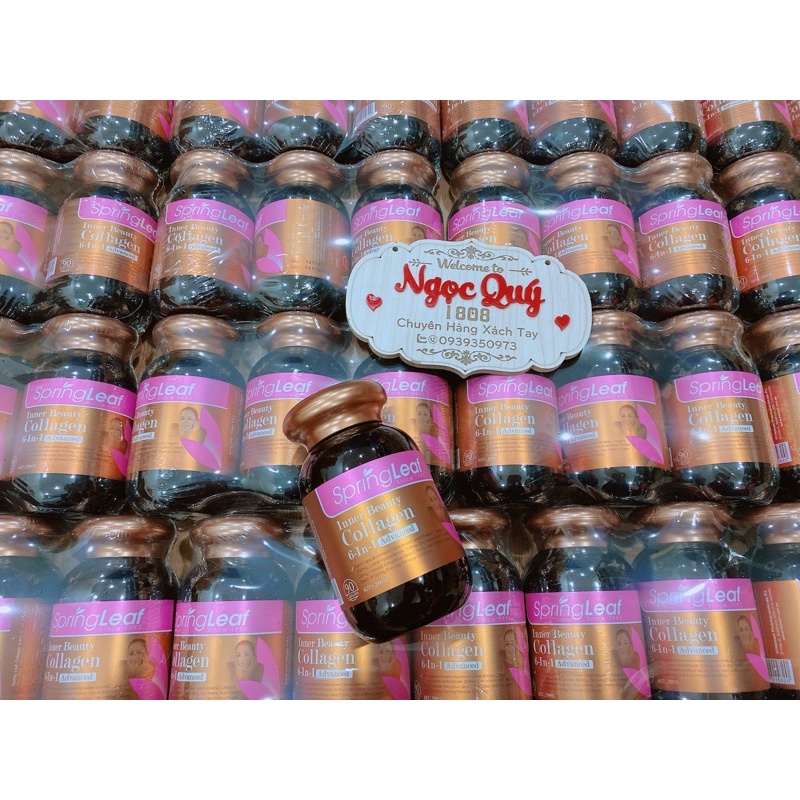 Viên uống collagen 6in1 và Sheep Placenta Spring Leaf