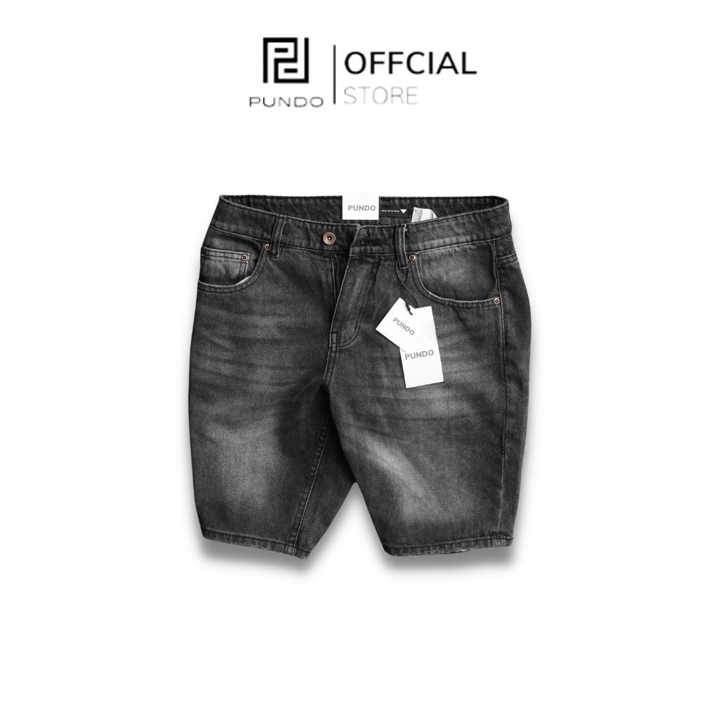 Quần short jean nam chất cotton jean cao cấp co giãn nhẹ ,form slimfit dễ phối PUNDO QSPD018