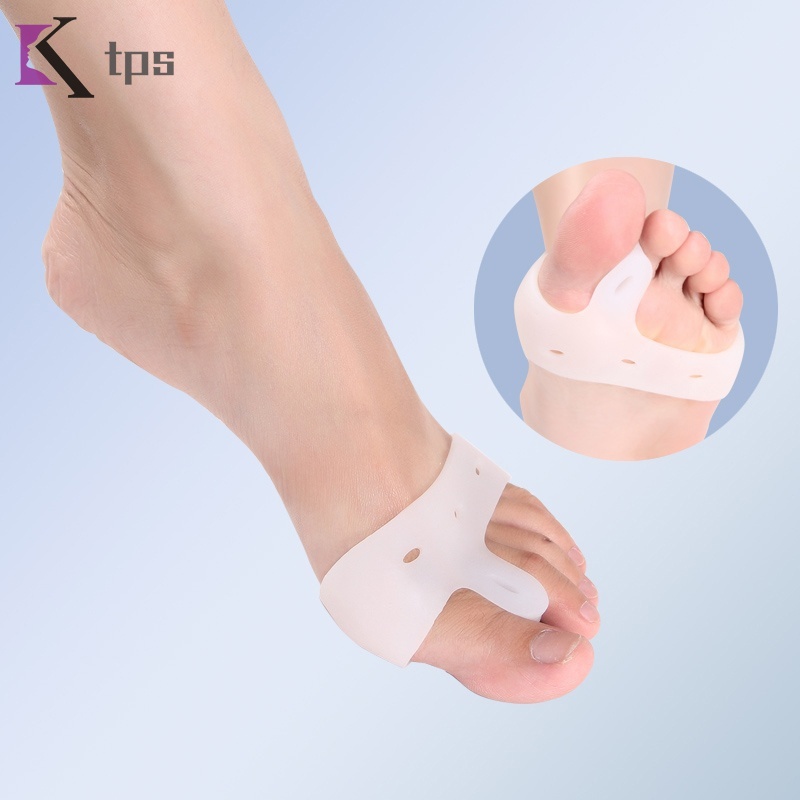 Set 2 miếng silicone tách ngón chân cái giảm đau TPS
