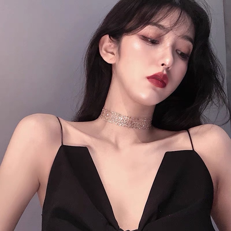 Choker Vòng Cổ Lấp Lánh Lưới Kim Tuyến Sexy - Vani Store - TS000272