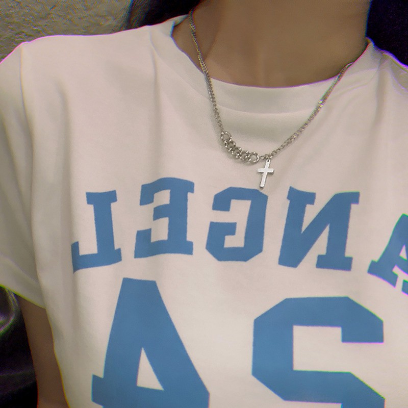 Vòng cổ mặt thánh giá phong cách hip hop độc đáo