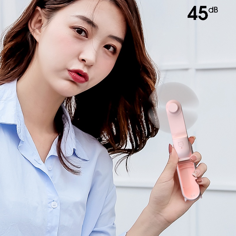 Quạt mini cầm tay Fnelse có thể gấp gọn sạc USB tiện dụng