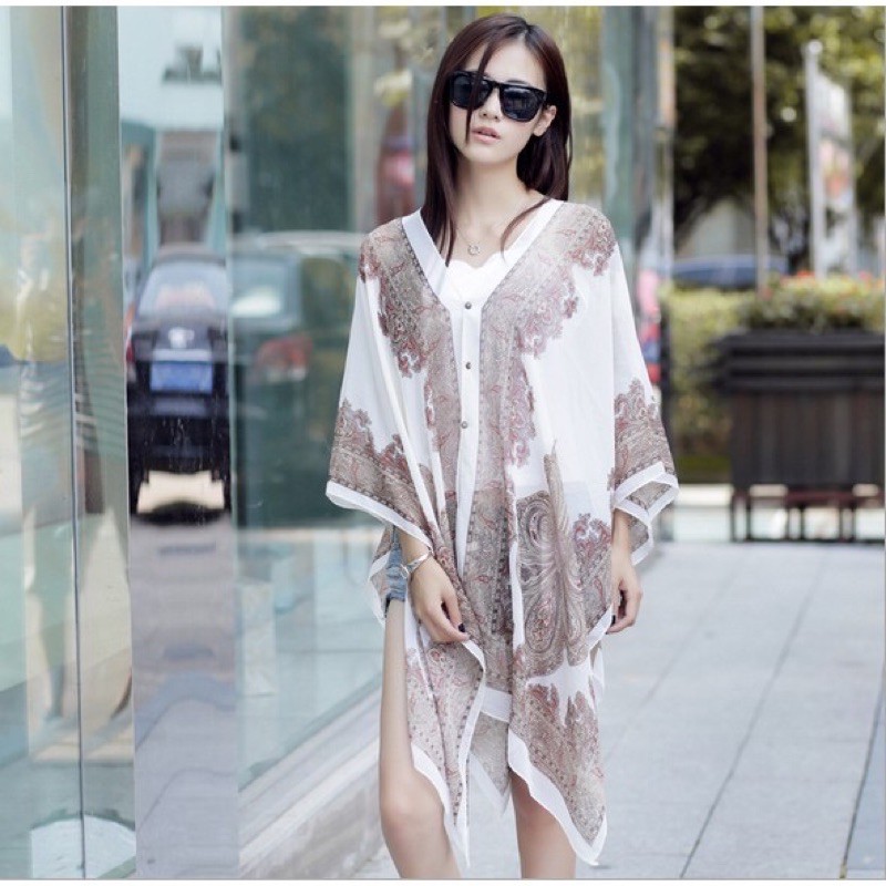 Áo khoác - áo choàng voan đi biển | BigBuy360 - bigbuy360.vn