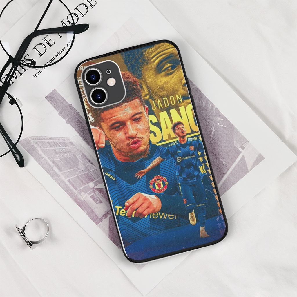 Ốp vuông sanc cầu thủ MU love Iphone 6 6s 7 7s 8 SE X XR XS 11 12 13 Plus Pro Promax MUT2200164