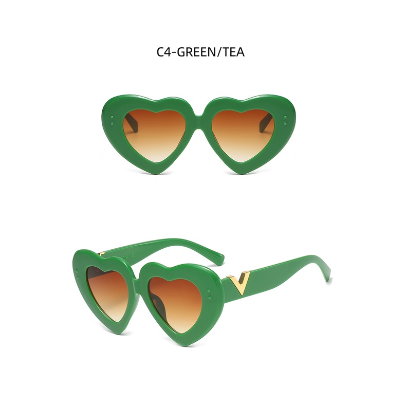 Kính Mát Gọng Hình Trái Tim Thời Trang 2022 Phong Cách Âu Mỹ