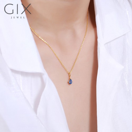 Mặt dây chuyền đá hình giọt nước cao cấp Gix Jewel MDC12