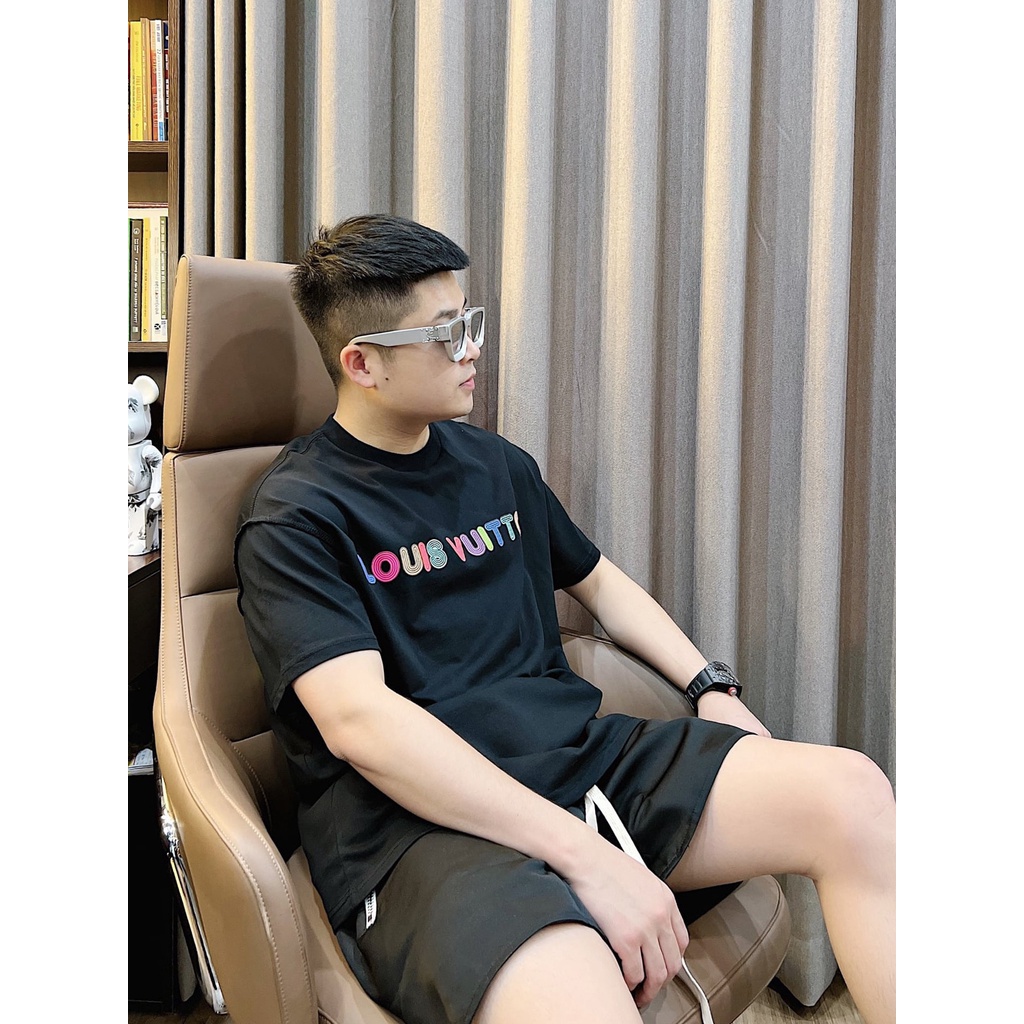 Áo Thun Unisex Tay Lỡ Form Rộng Nam Nữ LV Basic cao cấp chất cotton 100% phông siêu mát 99store