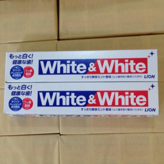 Kem Đánh Răng WHITE &amp; WHITE Nhật Bản