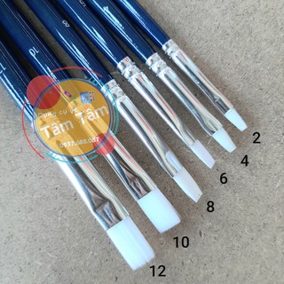 [ TÂM TÂM ]-Cọ vẽ EDU3 TAKLON đầu dẹp, Cọ Edu3 đầu dẹp-