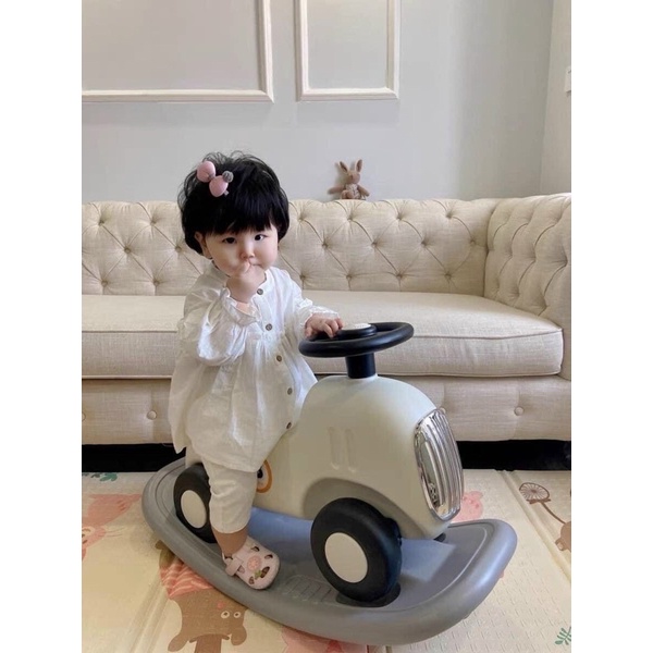 oto ôtô ô tô bập bênh holla 2 in 1 cute đa năng phong cách Hàn Quốc cho bé