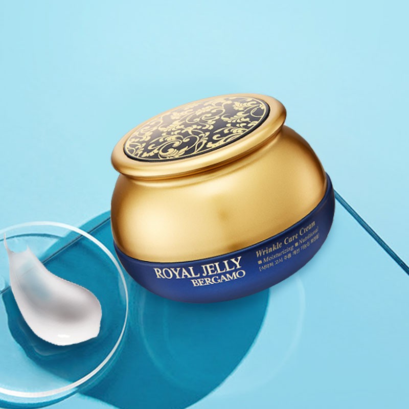 Kem cải thiện nếp nhăn sữa ong chúa Bergamo Royal Jelly Wrinkle Care Cream 50g