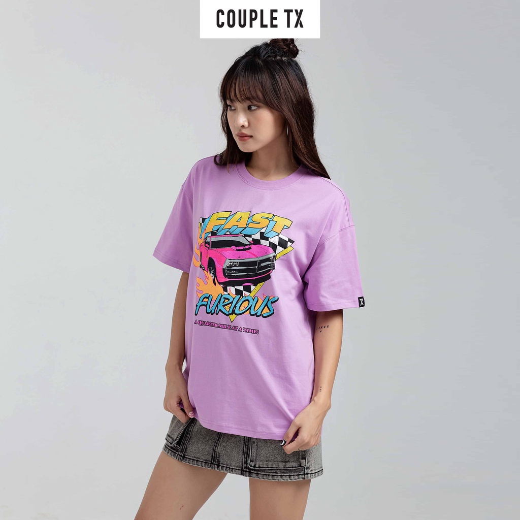 Áo Thun Nữ Couple TX FF In Nứt WTS 2180