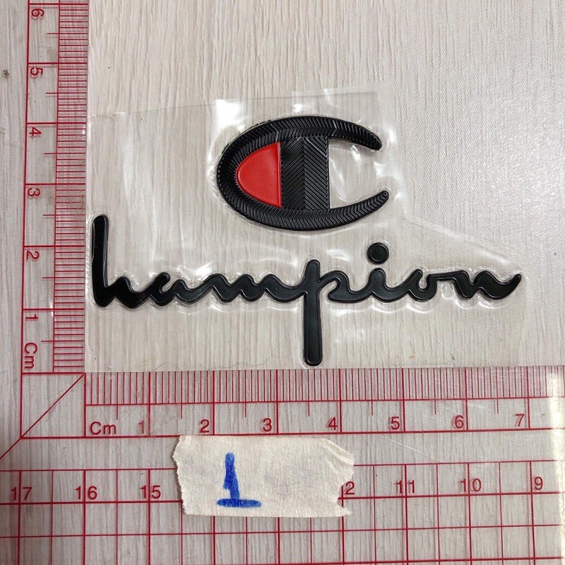 Sticker hình ủi nổi chữ logo 05