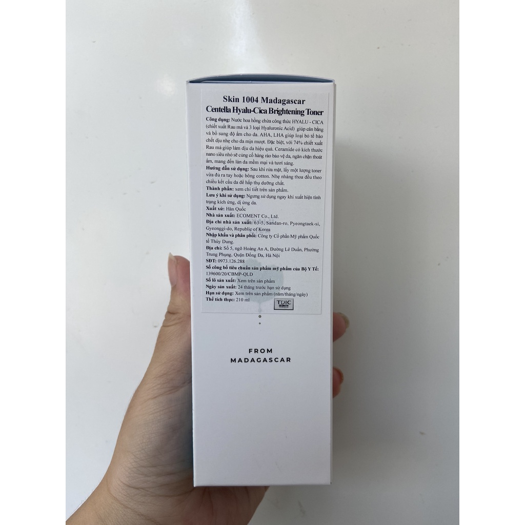 [Mã FMCGMALL -8% đơn 250K] Nước Hoa Hồng Dưỡng Ẩm Sáng Da Skin1004 Madagascar Centella Hyalu-Cica Toner 210ml | BigBuy360 - bigbuy360.vn