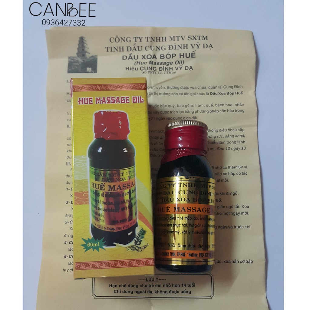 Dầu xoa bóp massage Huế