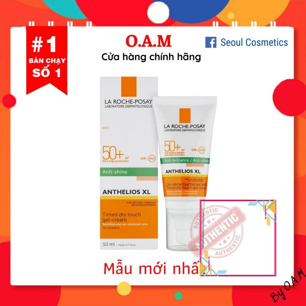 Kem chống nắng La Roche-Posay Gel Cream Dry Touch Spf 50+ da dầu mụn, hỗn hợp thiên nhiên dầu, da khô  50ML