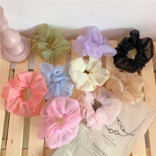 DÂY CỘT TÓC SCRUNCHIES VẢI VOAN MÀU XINH HANA