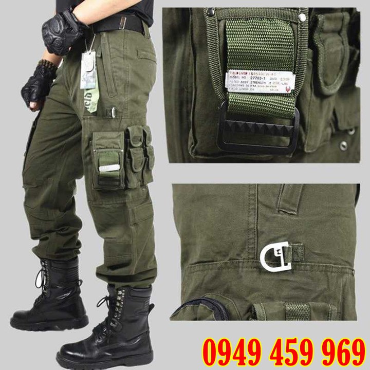 Quần Túi Hộp - Quần Nam Túi Hộp Phong Cách Lính Mỹ