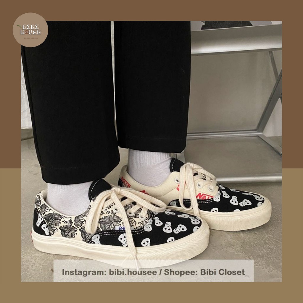 Giày thể thao hình đầu lâu xương cực chất ulzzang Hàn Quốc lười thắt dây năng động hot trend học sinh giá rẻ mã S6