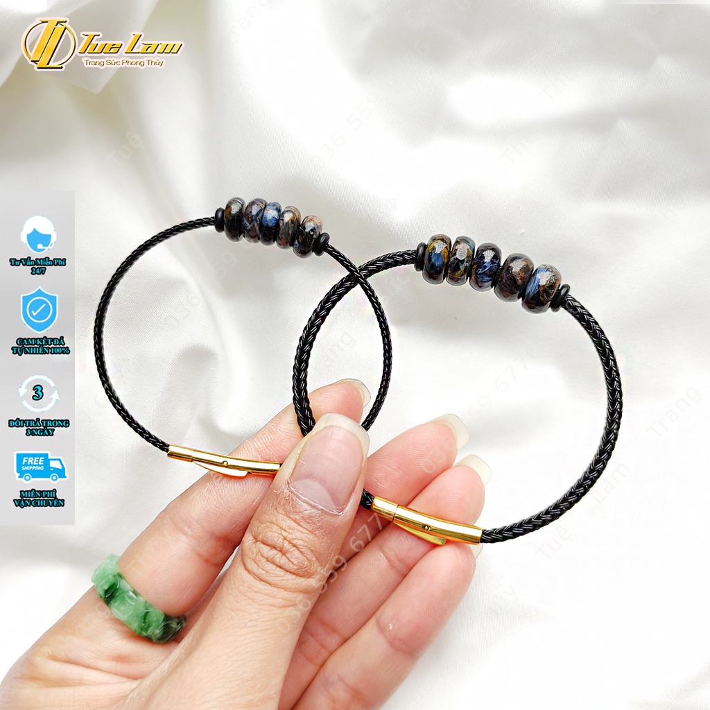 Vòng tay ngũ điếu tài lộc màu vân mây giông bão mang lại may mắn - Tuệ Lâm