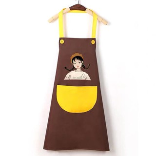 tạp dề hình cô gái xinh