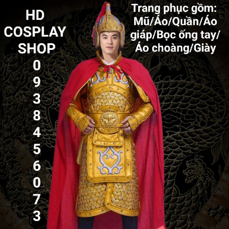 (Có Sẵn) Bộ Giáp Hoàng Kim, Bộ Giáp Tướng Quân Cao Cấp Được Chế Tác Tinh Xảo Kèm Đầy Đủ Phụ Kiện