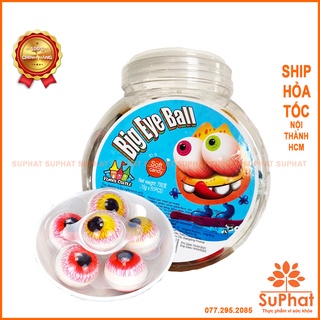 [Hộp 50 cái] Kẹo con mắt Halloween Big Eye Ball Funny Castle HongKong