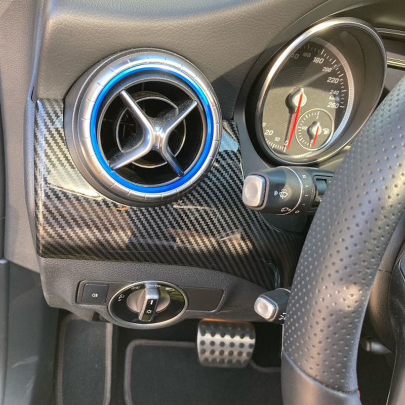 Vỏ Bọc Bảng Điều Khiển Xe Hơi Bằng Sợi Carbon Cho Mercedes-Benz GLA CLA A-Class A200 A220 2015 2016 2017