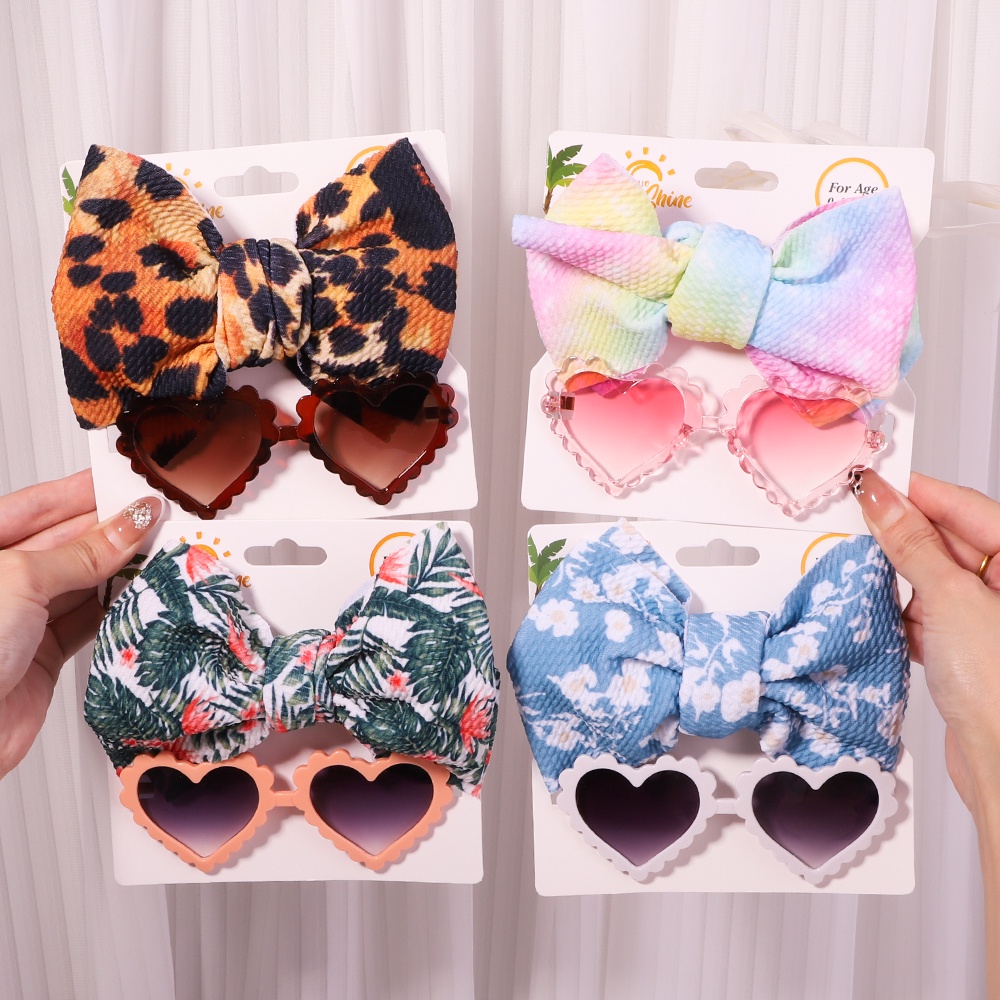 KIDSBOWS Set 2 Băng Đô Nơ Chấm Bi/Chấm Bi/Hoa Xinh Xắn Cho Bé Gái
