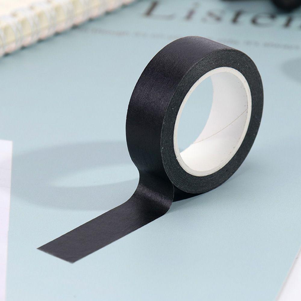 Cuộn Băng Keo Màu Đen Chống Bẩn Dùng Trang Trí Sổ Tay DIY