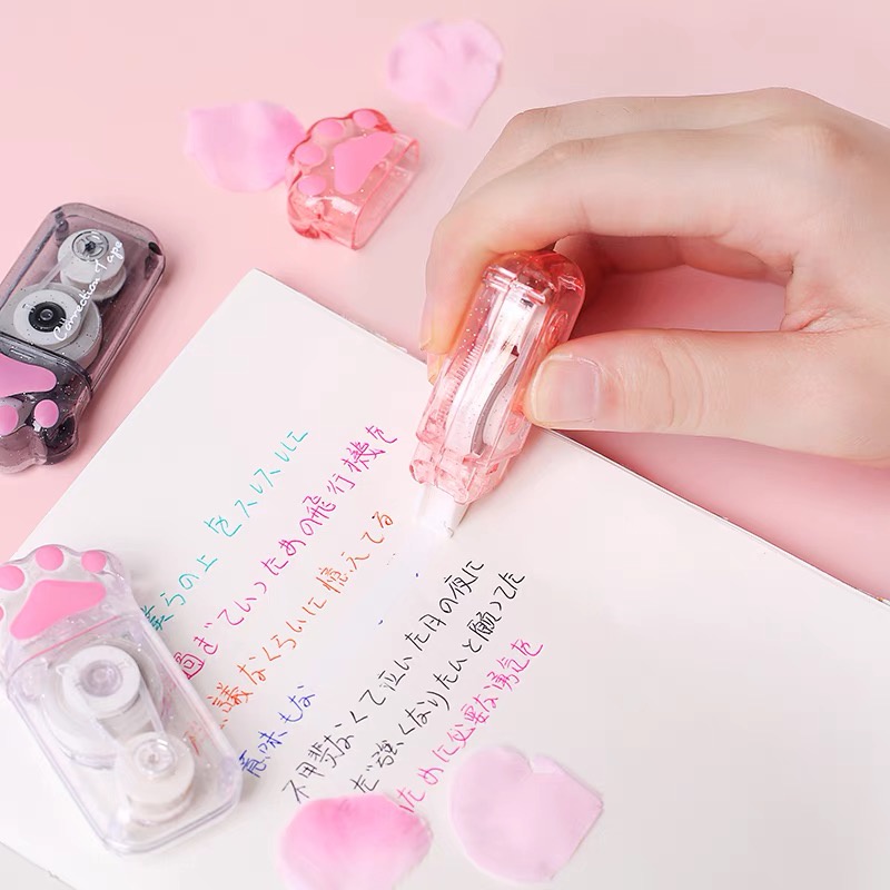 Bút xóa kéo thiết kế hình bàn chân mèo đáng yêu